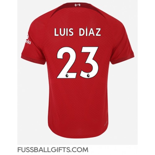 Liverpool Luis Diaz #23 Fußballbekleidung Heimtrikot 2022-23 Kurzarm